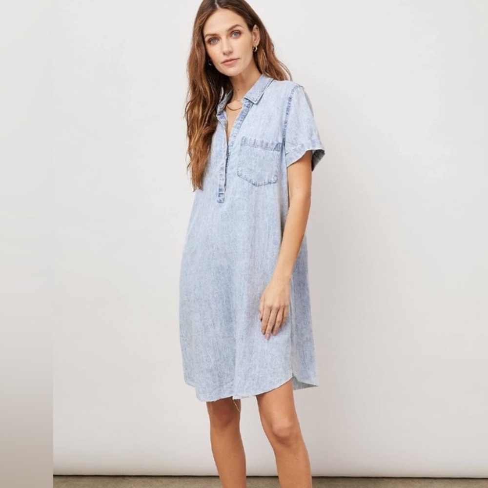 Rails Valerie Acid Wash Denim Dress
